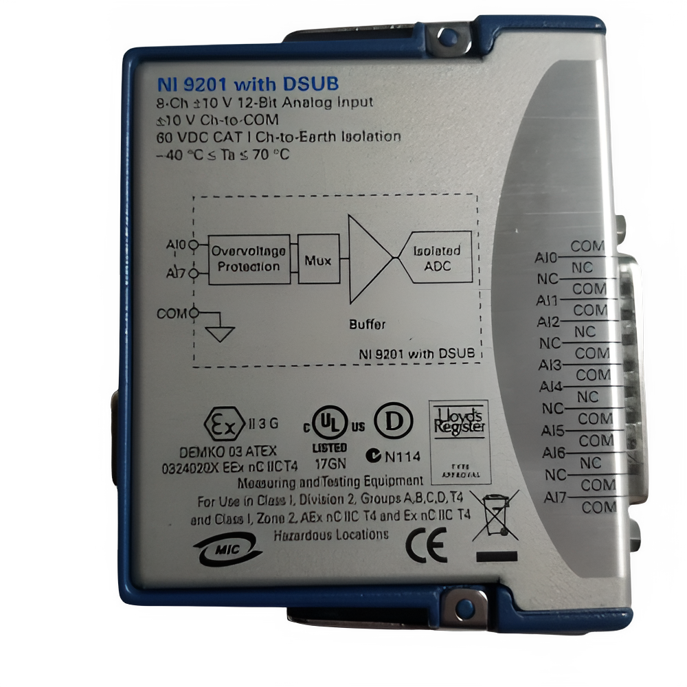 National Instruments NI 9201 cDAQ Analog Input Module, D-Sub – Inkedge ...